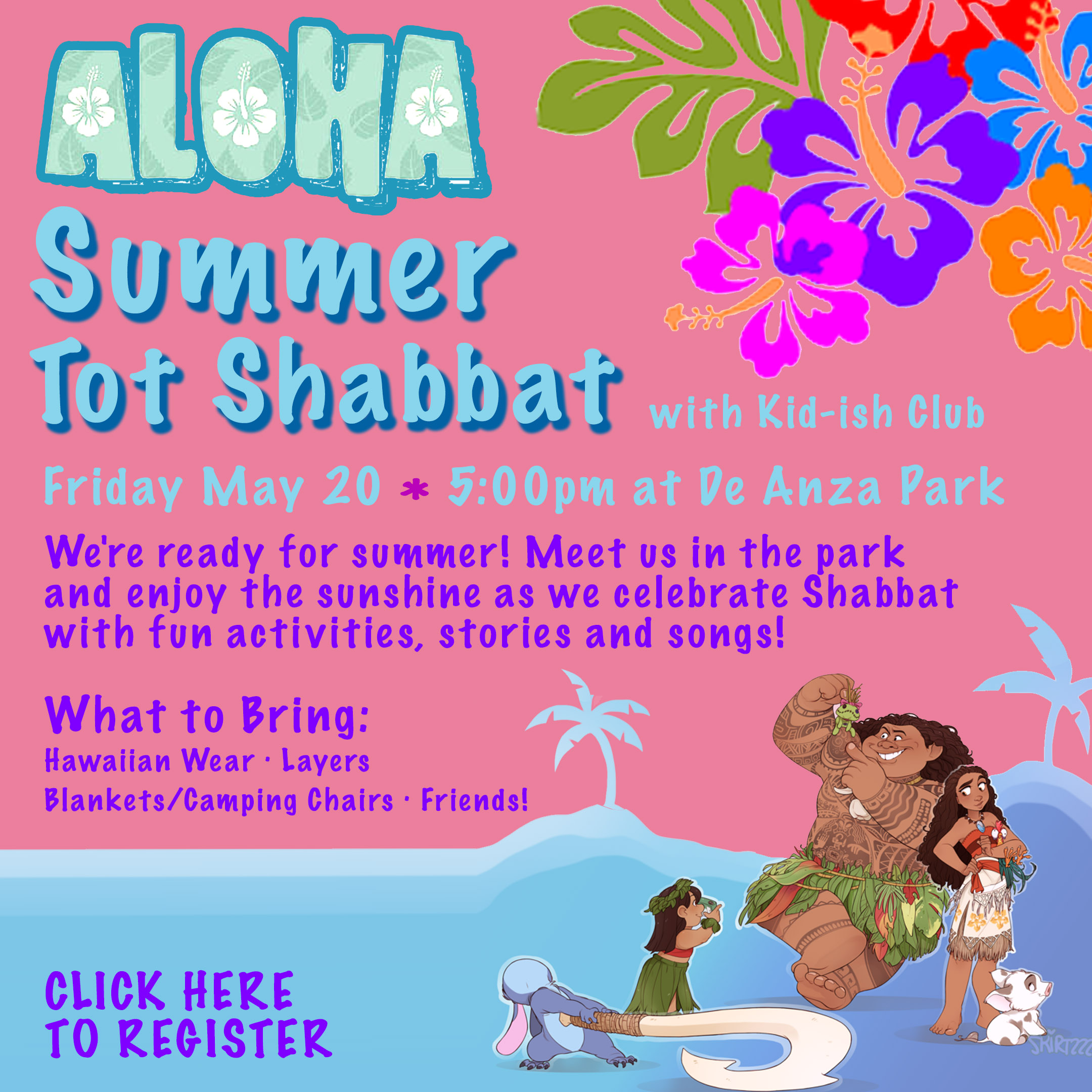 aloha summer tot shabbat with CLICK