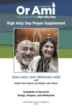 _Or Ami High Holy Days Supplement 2022 thumb