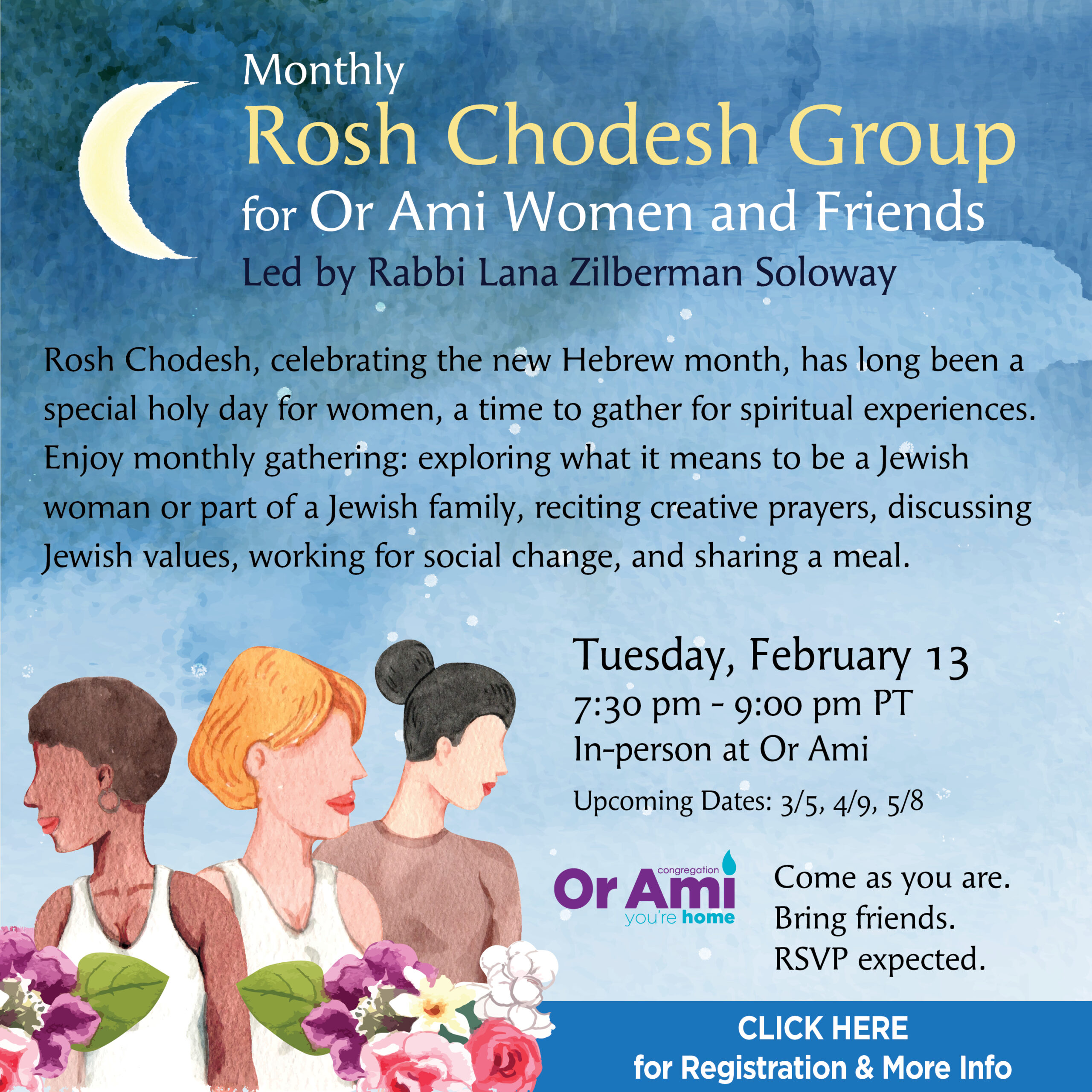 *Or Ami Rosh Chodesh Group - Feb 13 CLICK