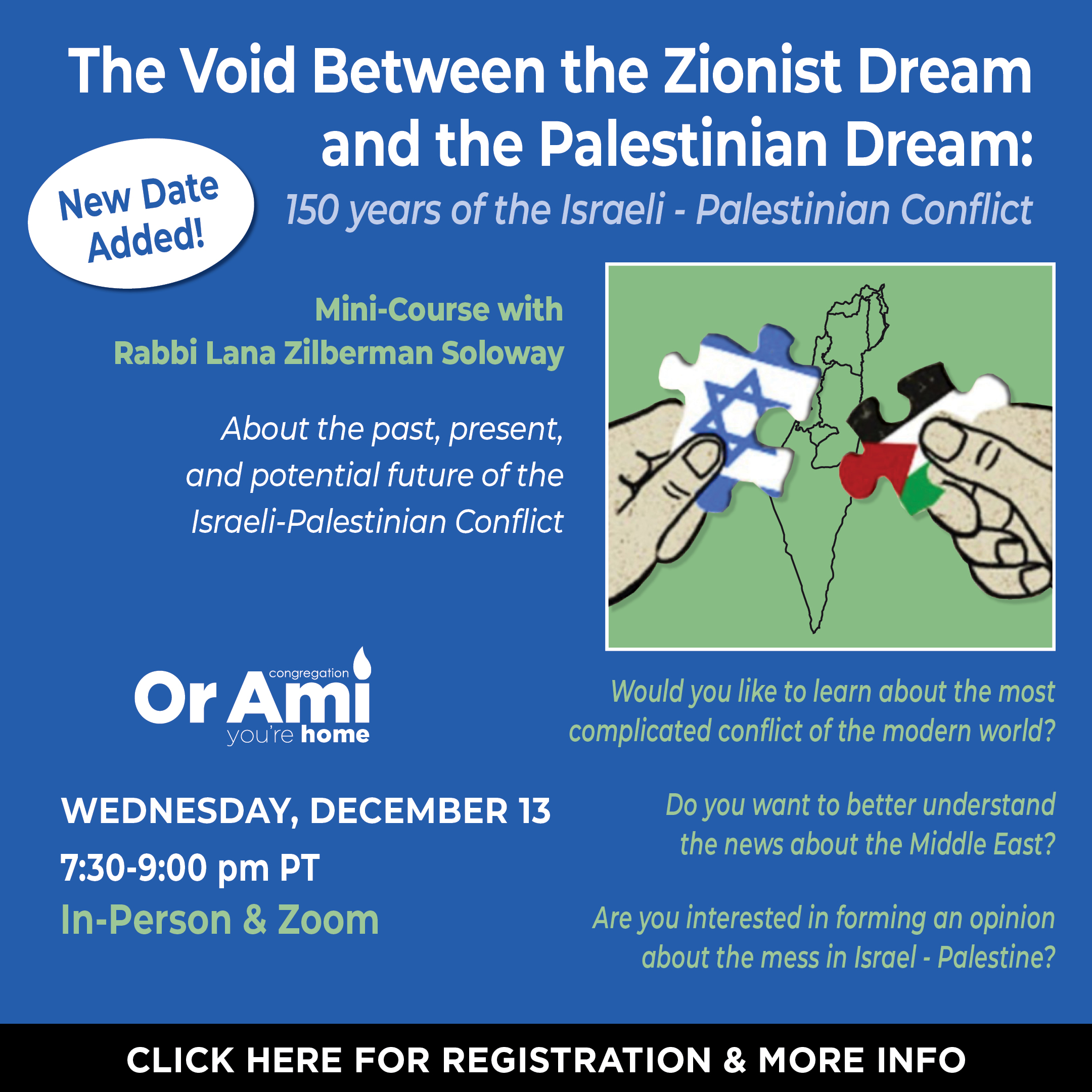 *3 Or Ami 150 yrs of the Israeli Palestinian Conflict Dec 13 CLICK