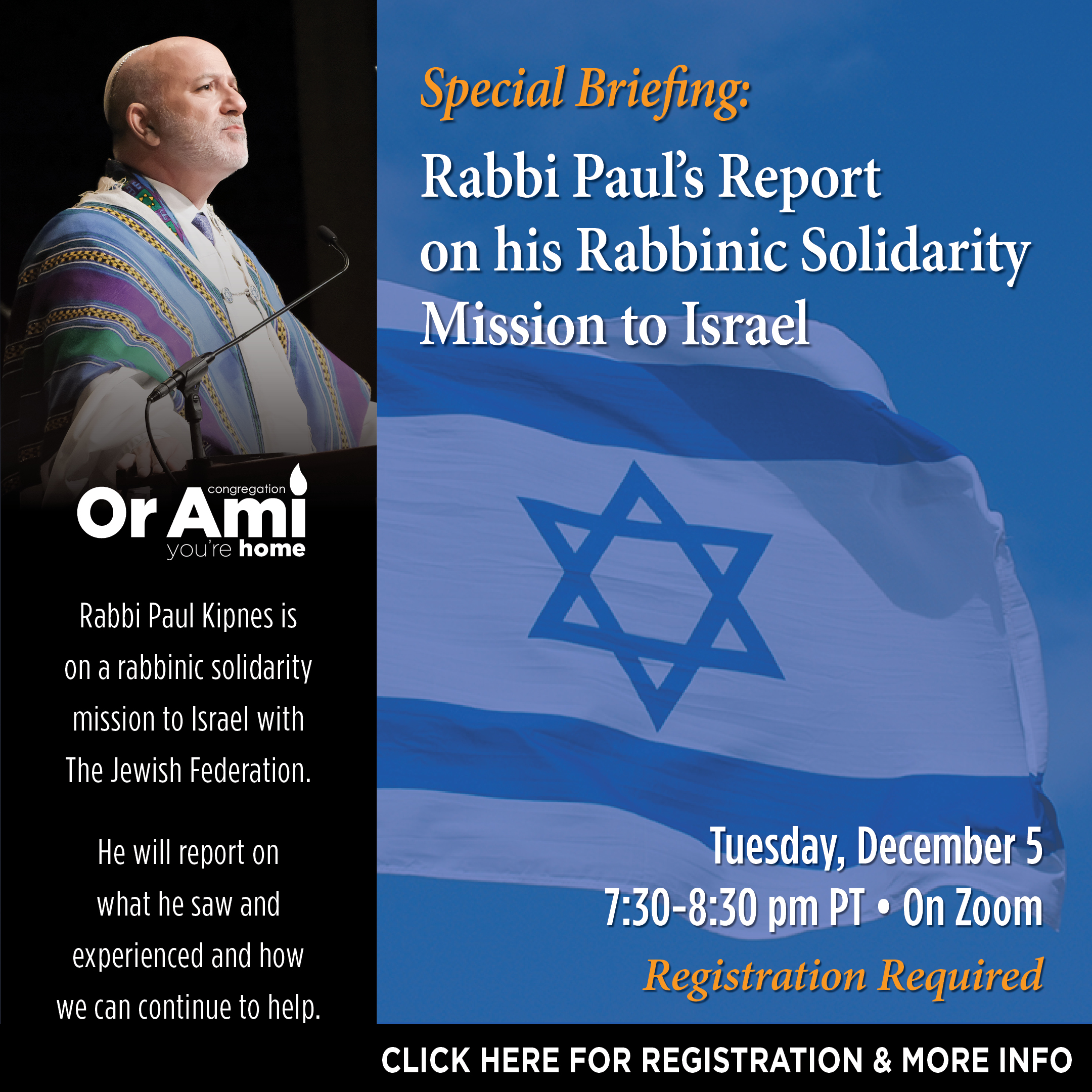 *Or Ami Rabbi Paul’s Report on Rabbinic Solidarity Mission CLICK