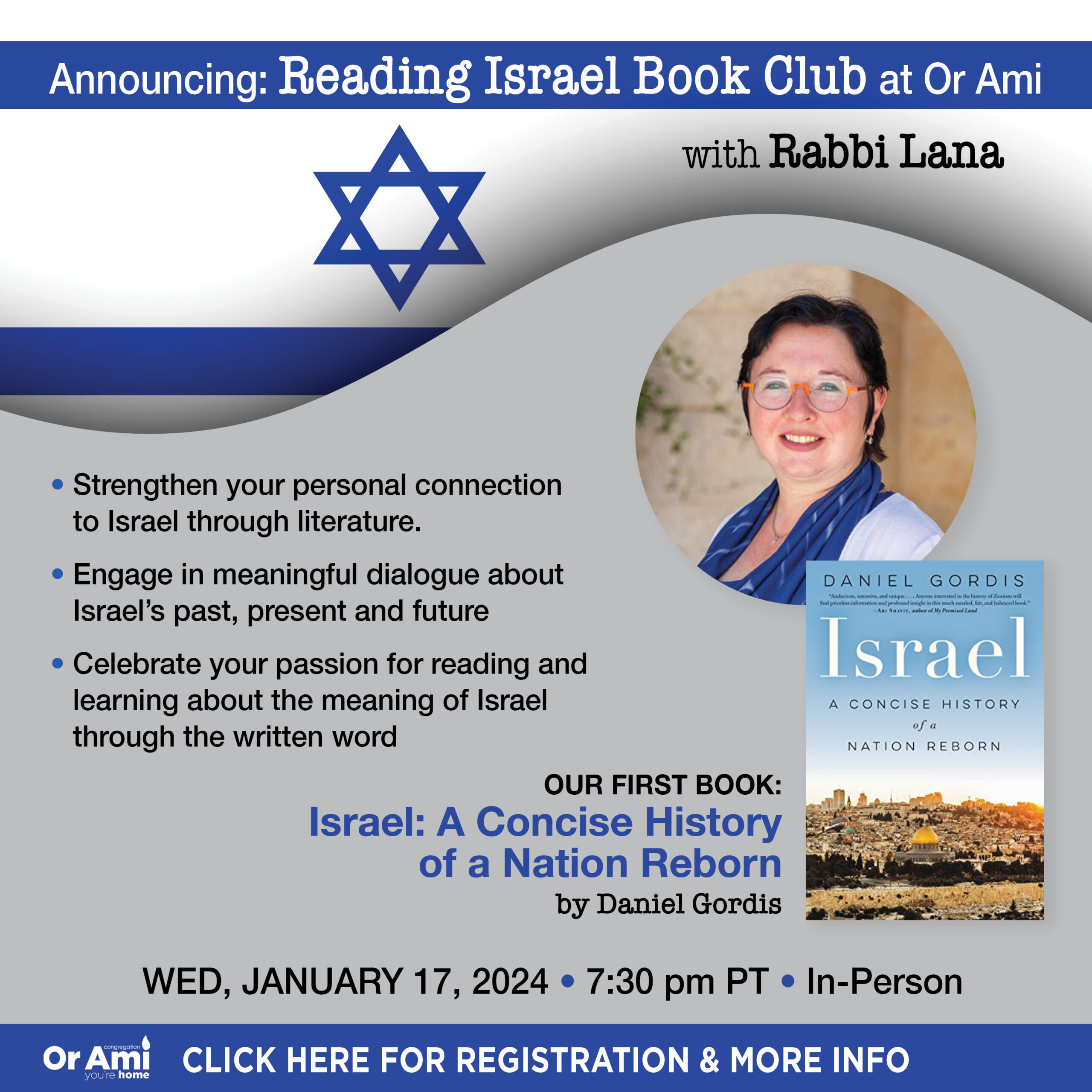*Or Ami Reading Israel Book Club at Or Ami CLICK
