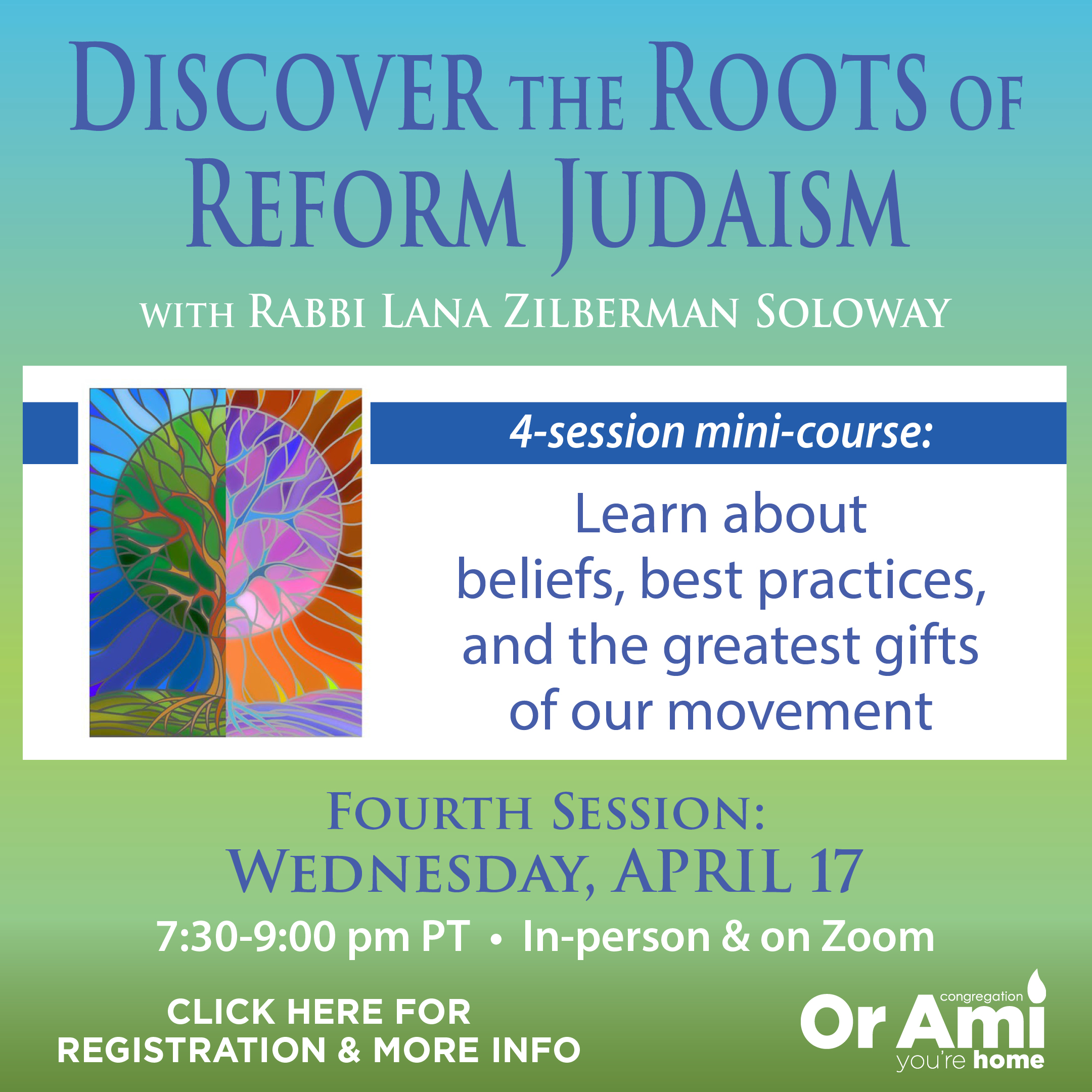 *COA - Discover the Roots of Reform Judiasm 4:17 CLICK
