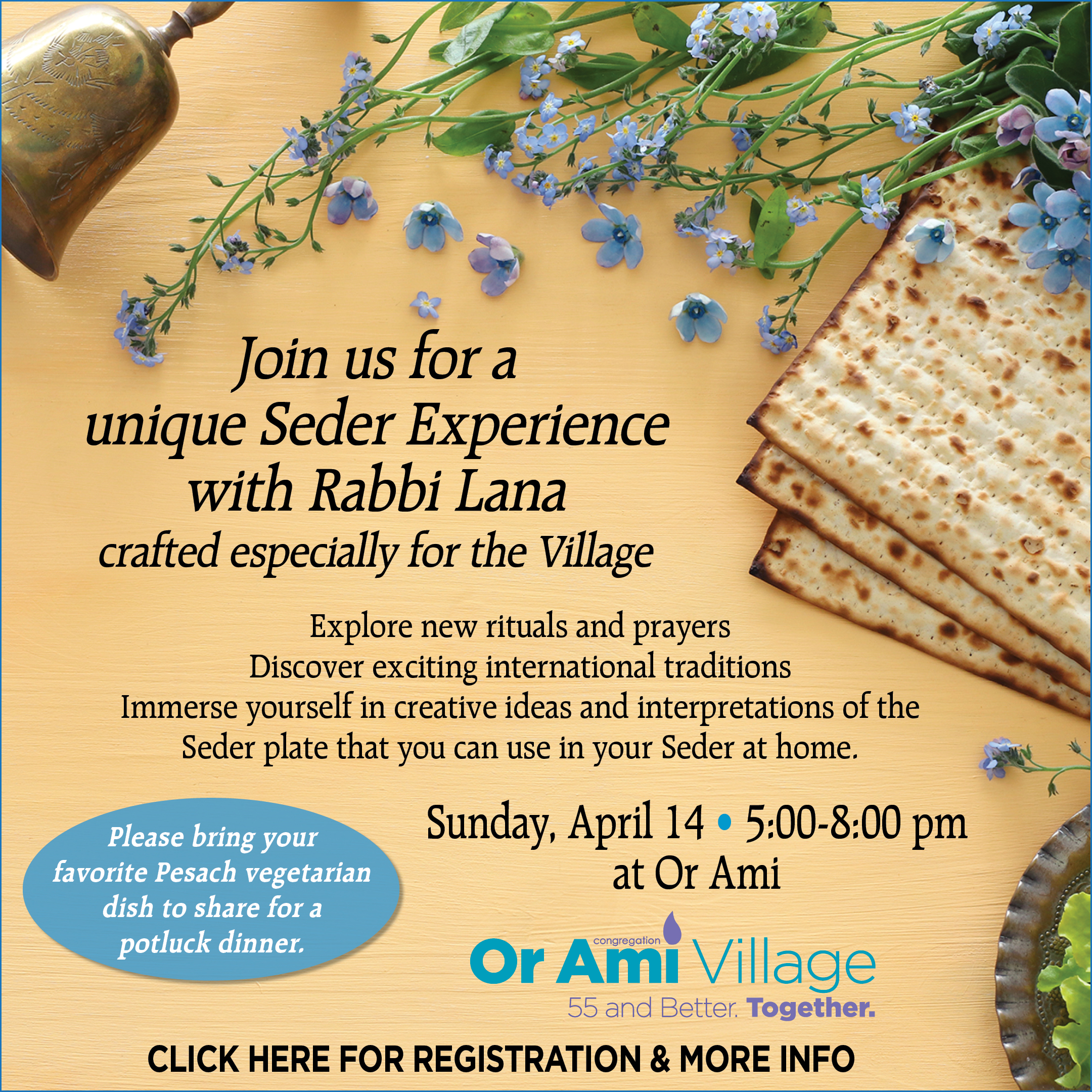 *Or Ami Village - A Unique Seder Experience with Rabbi Lana CLICK