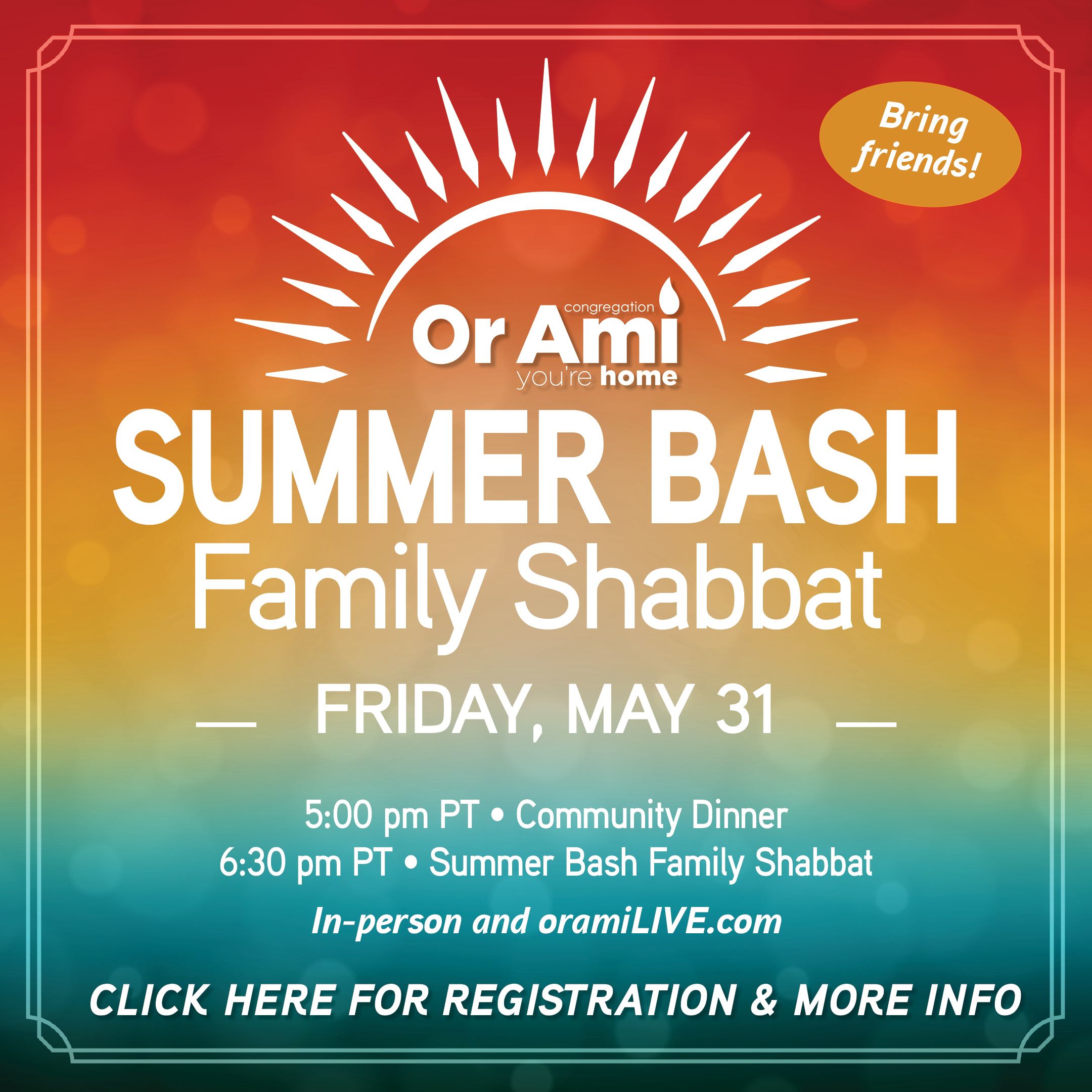 *2 Or Ami Summer Bash Family Shabbat May 31 2024 CLICK