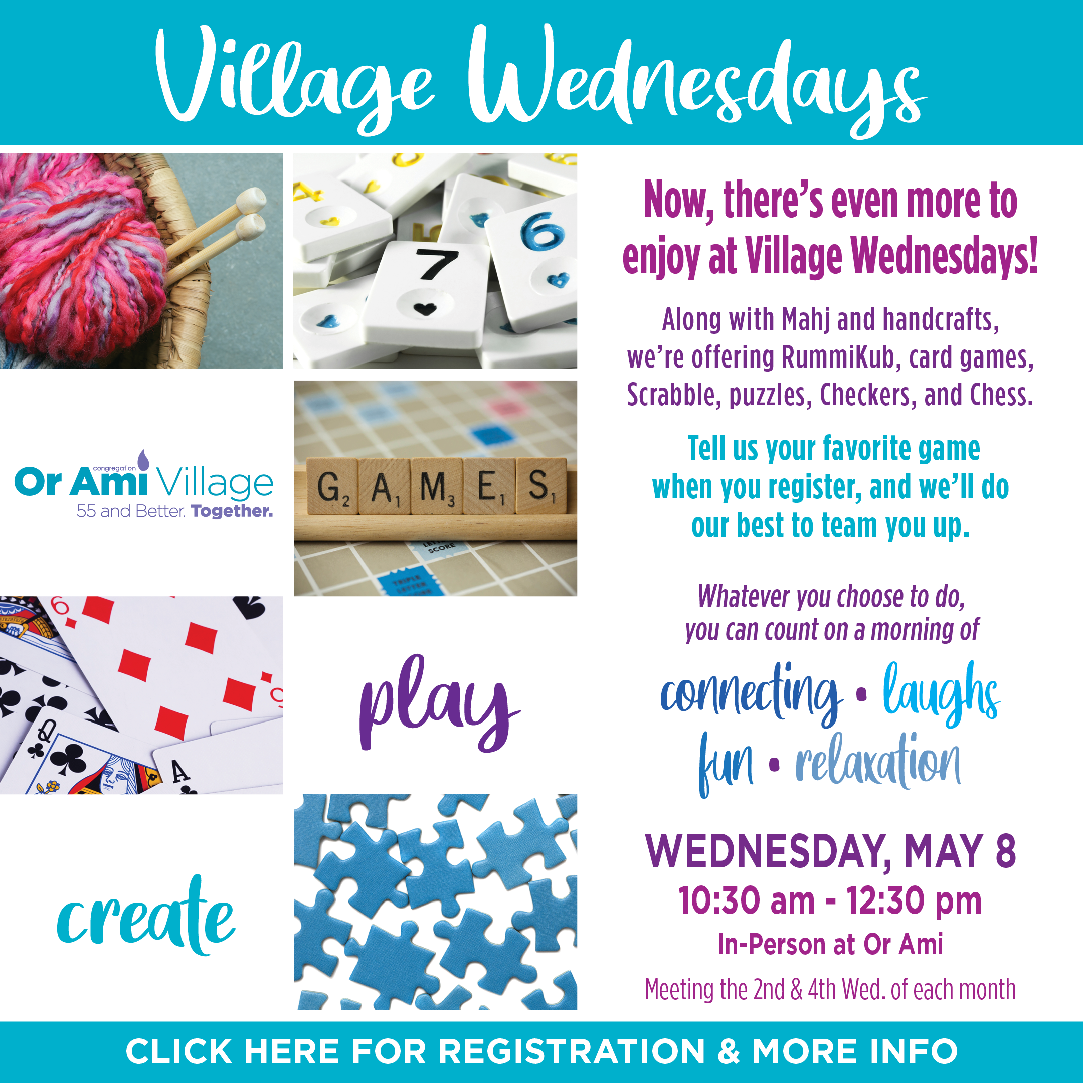 NEW Village Wednesdays May 8 CLICK