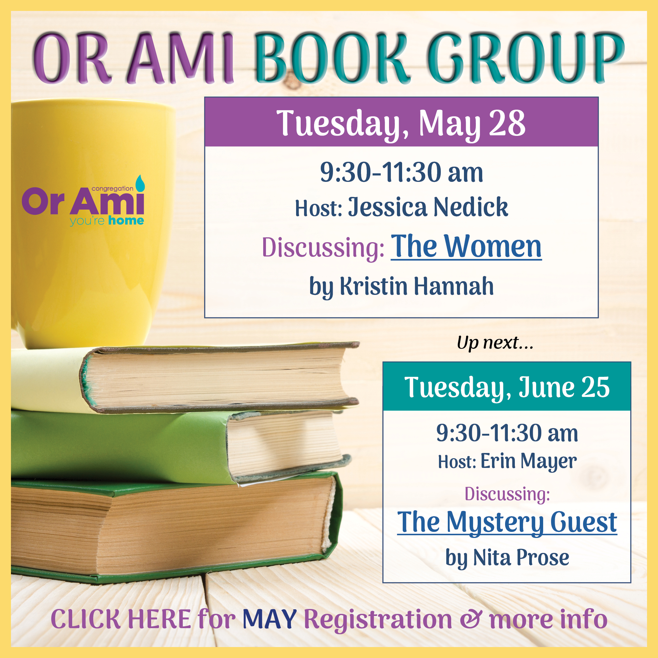 *3 Or Ami Book Group May June 2024 CLICK