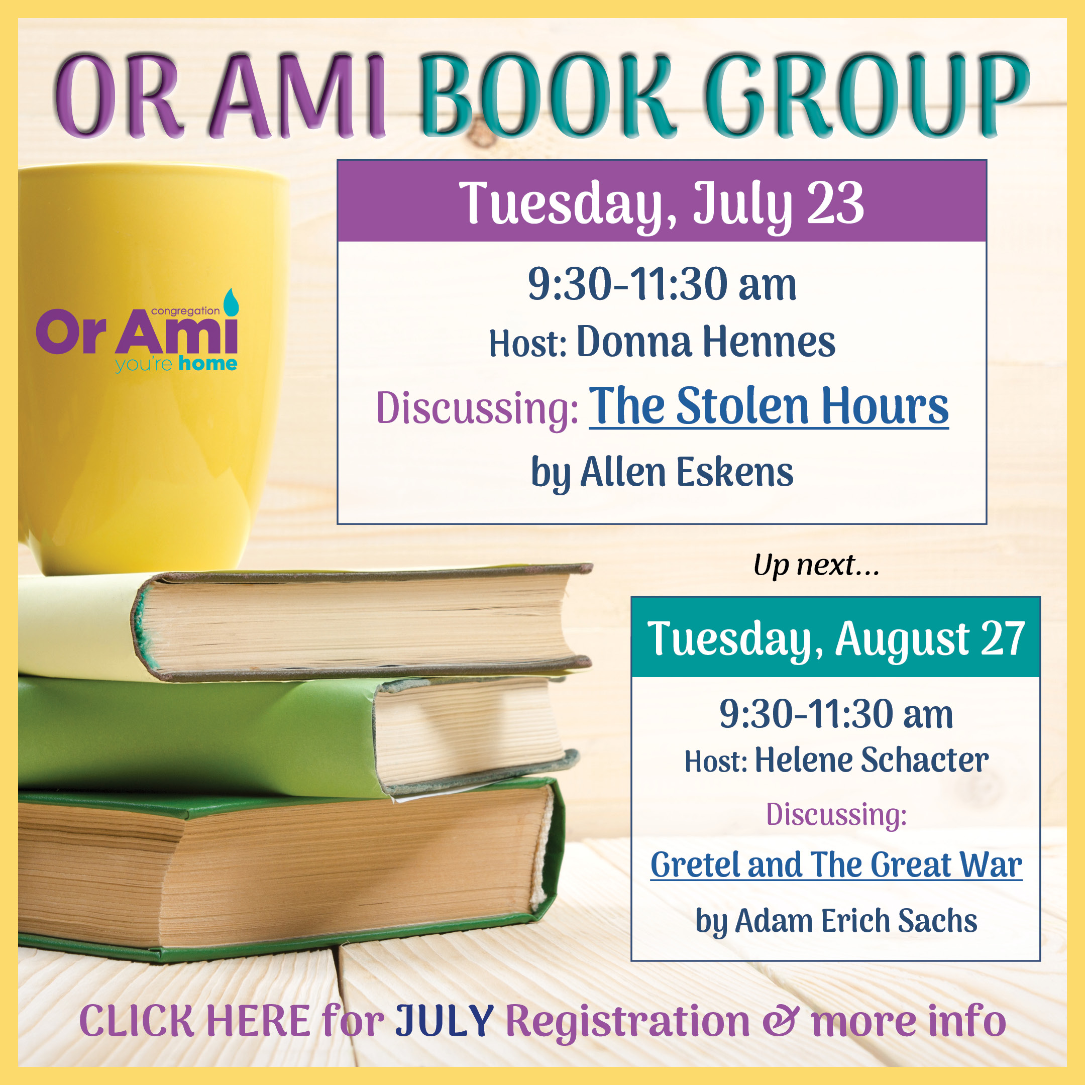 *Or Ami Book Group July August 2024 CLICK