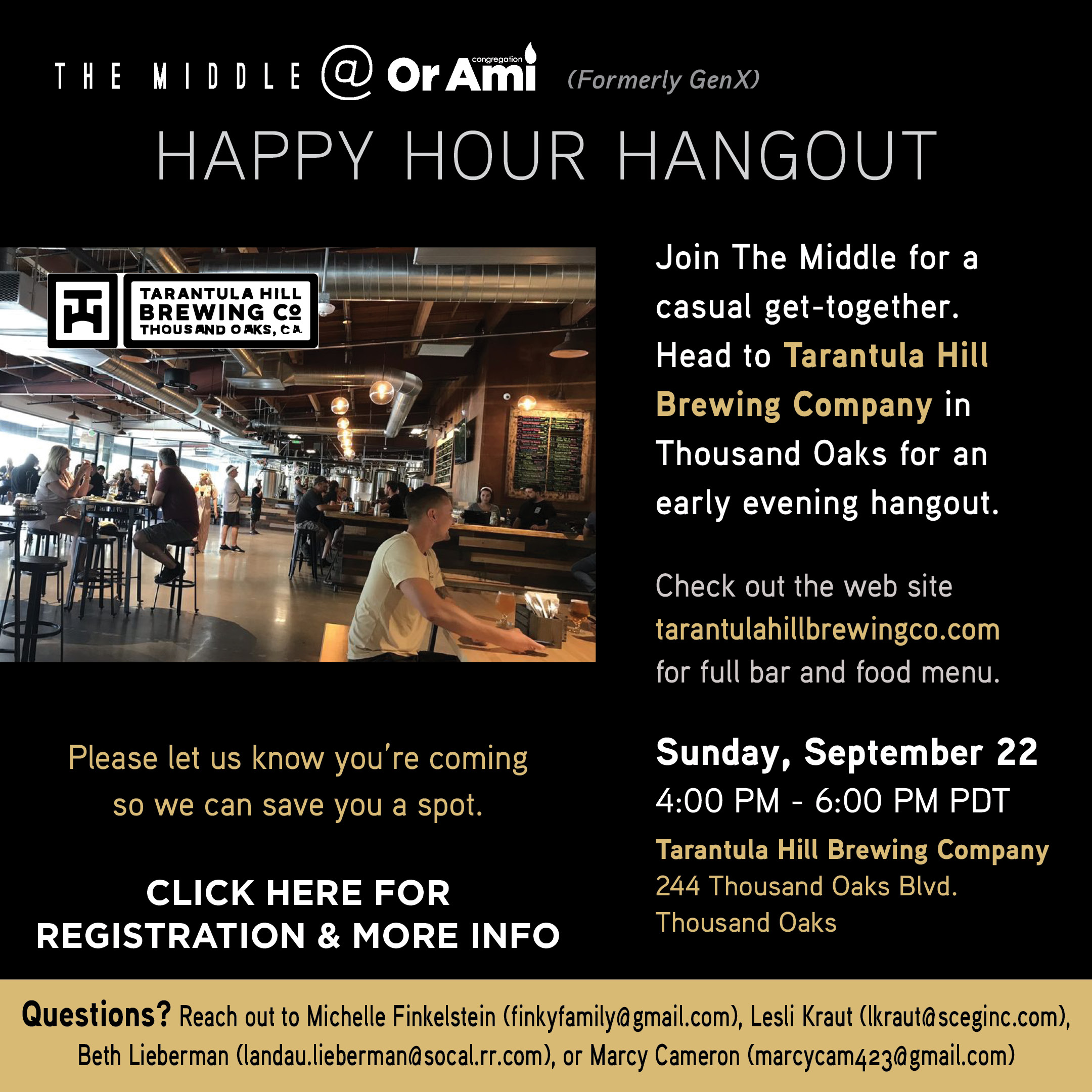 *2 COA The Middle - Happy Hour Tarantula Hill Brewing Co CLICK