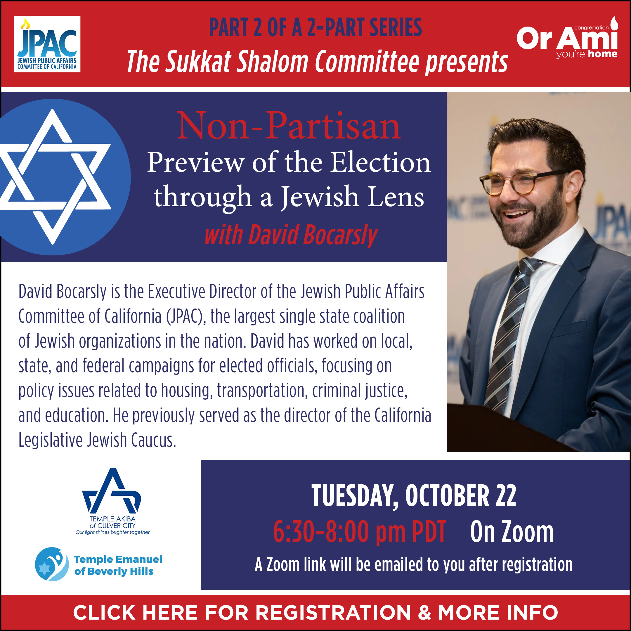 *Non-Partisan Preview of the Election through the Jewish Lens CLICK