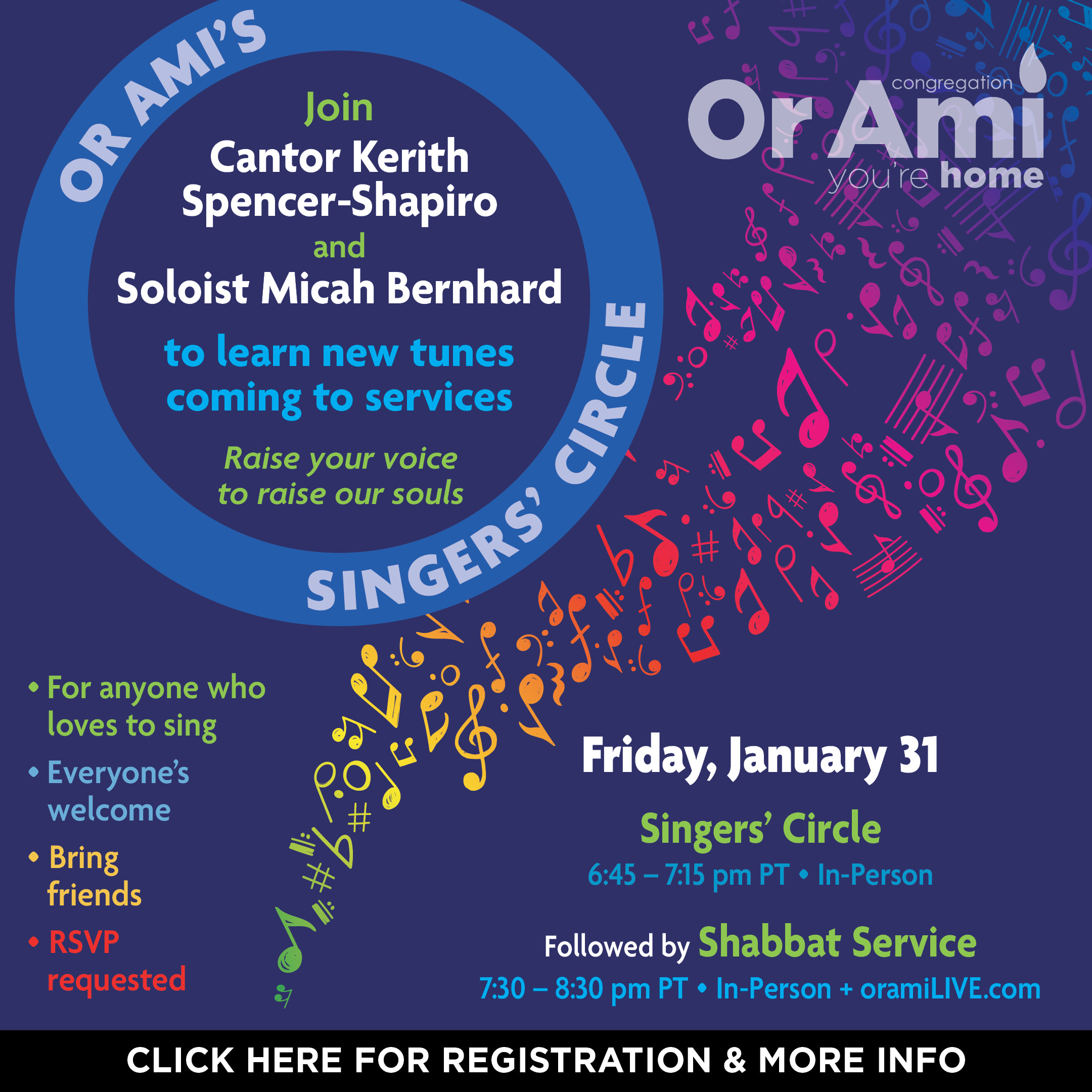 *Or Ami' Singers Circle Shabbat CLICK