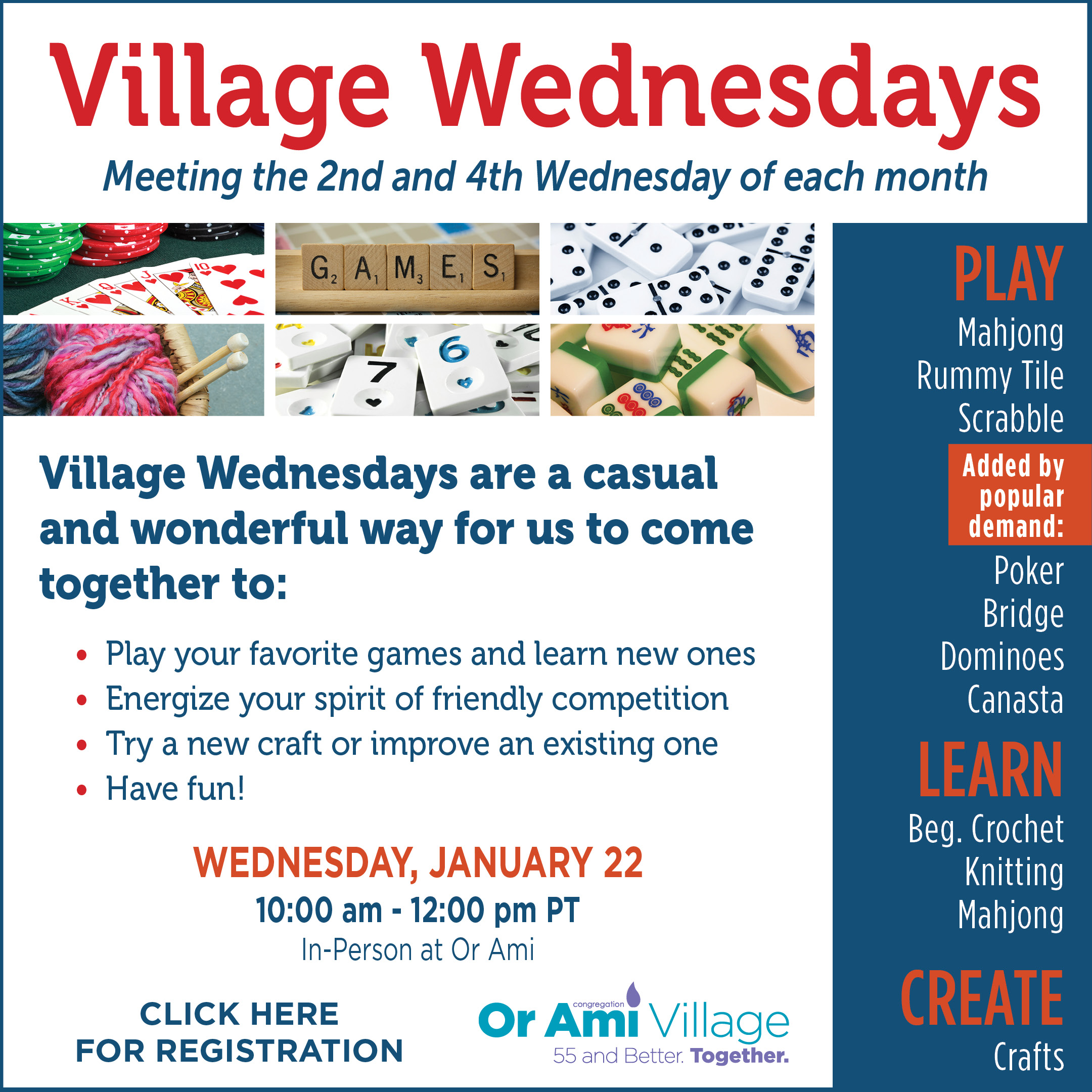 1 Or Ami - 2025 Village Wednesdays Jan 22 CLICK