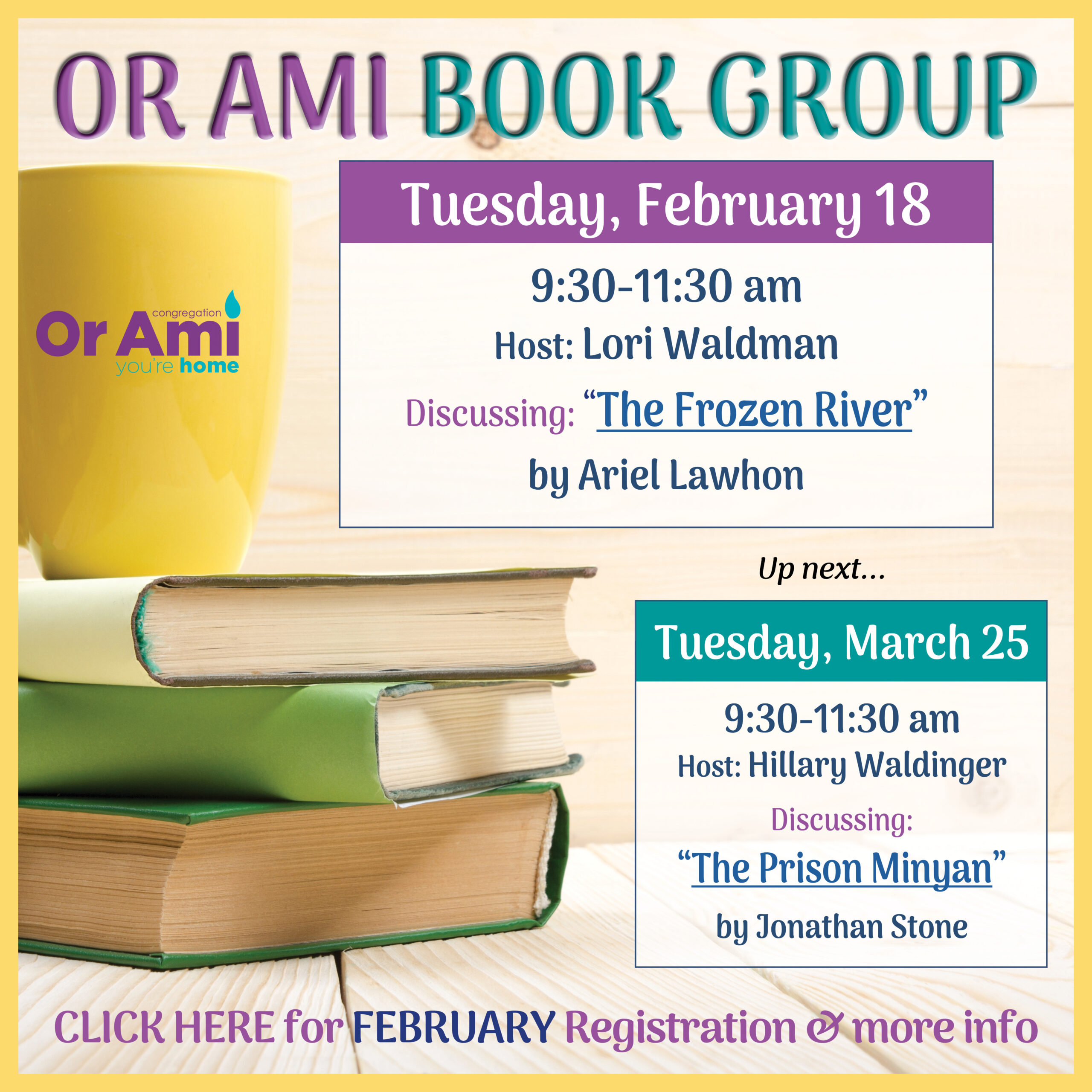 *Or Ami Book Group Feb:Mar 2025 CLICK