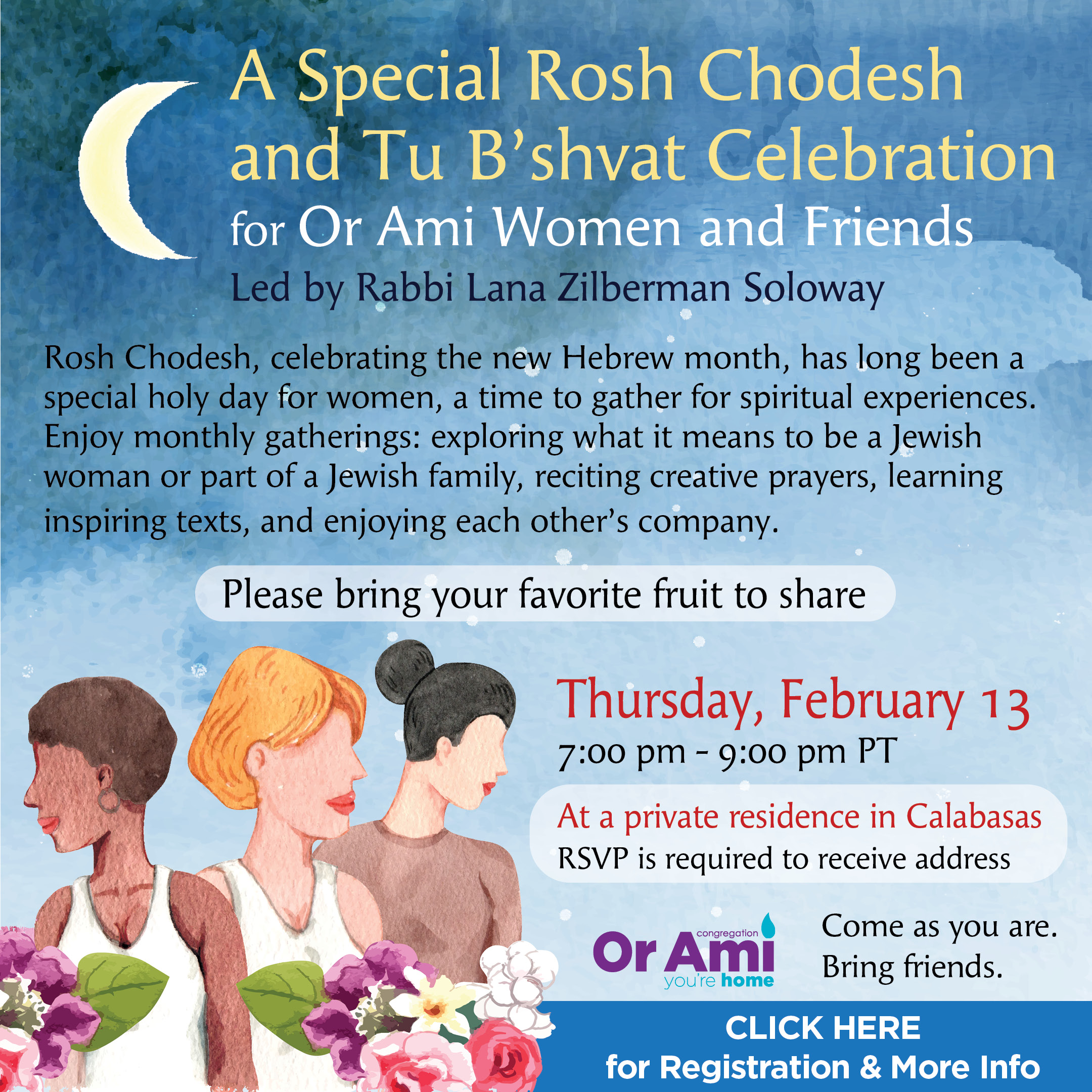 *Or Ami Rosh Chodesh Rosh Chodesh Shvat Celebration Feb 13 2025 CLICK