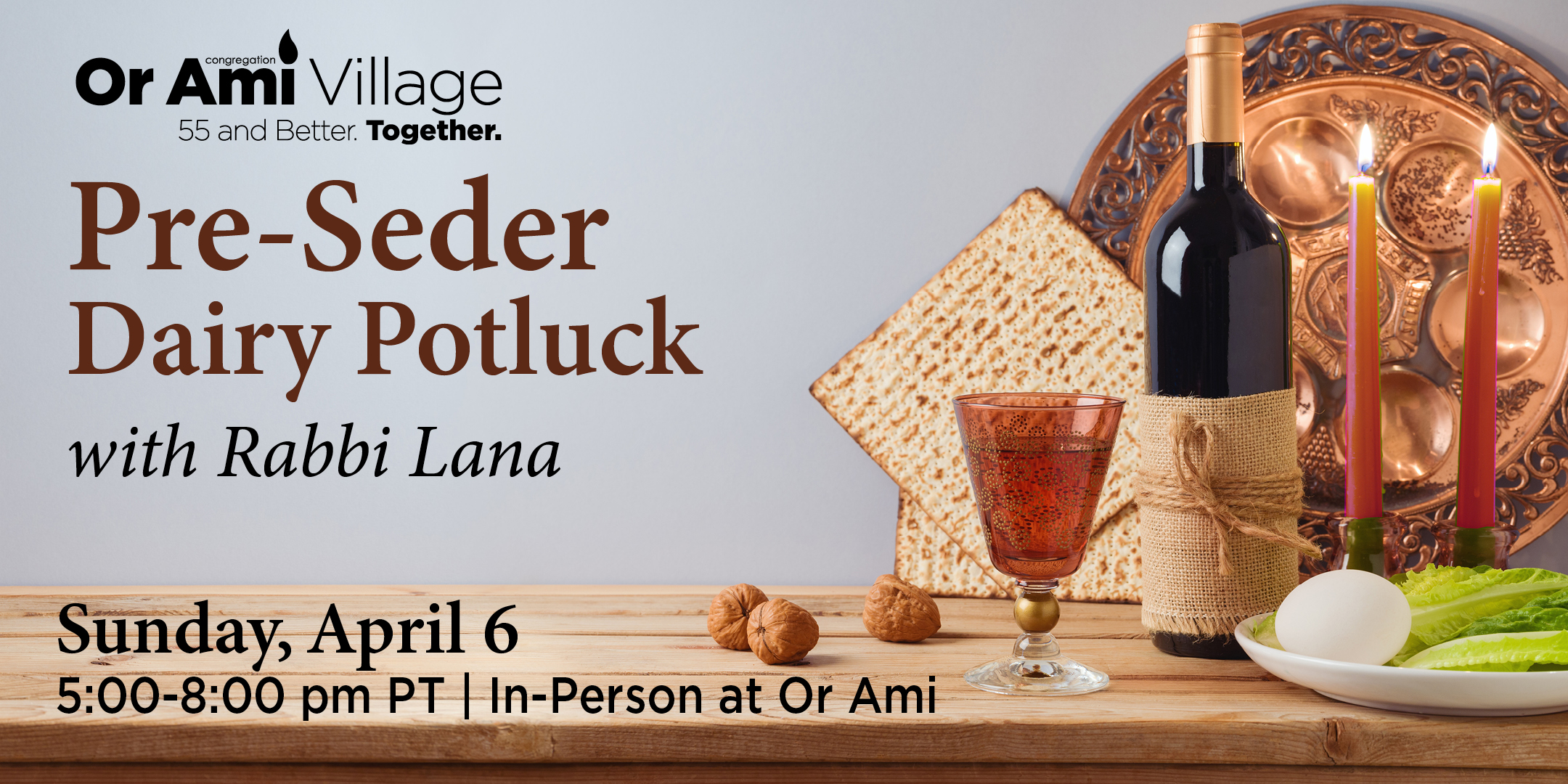 *Or Ami Village Pre-Seder with Rabbi Lana2