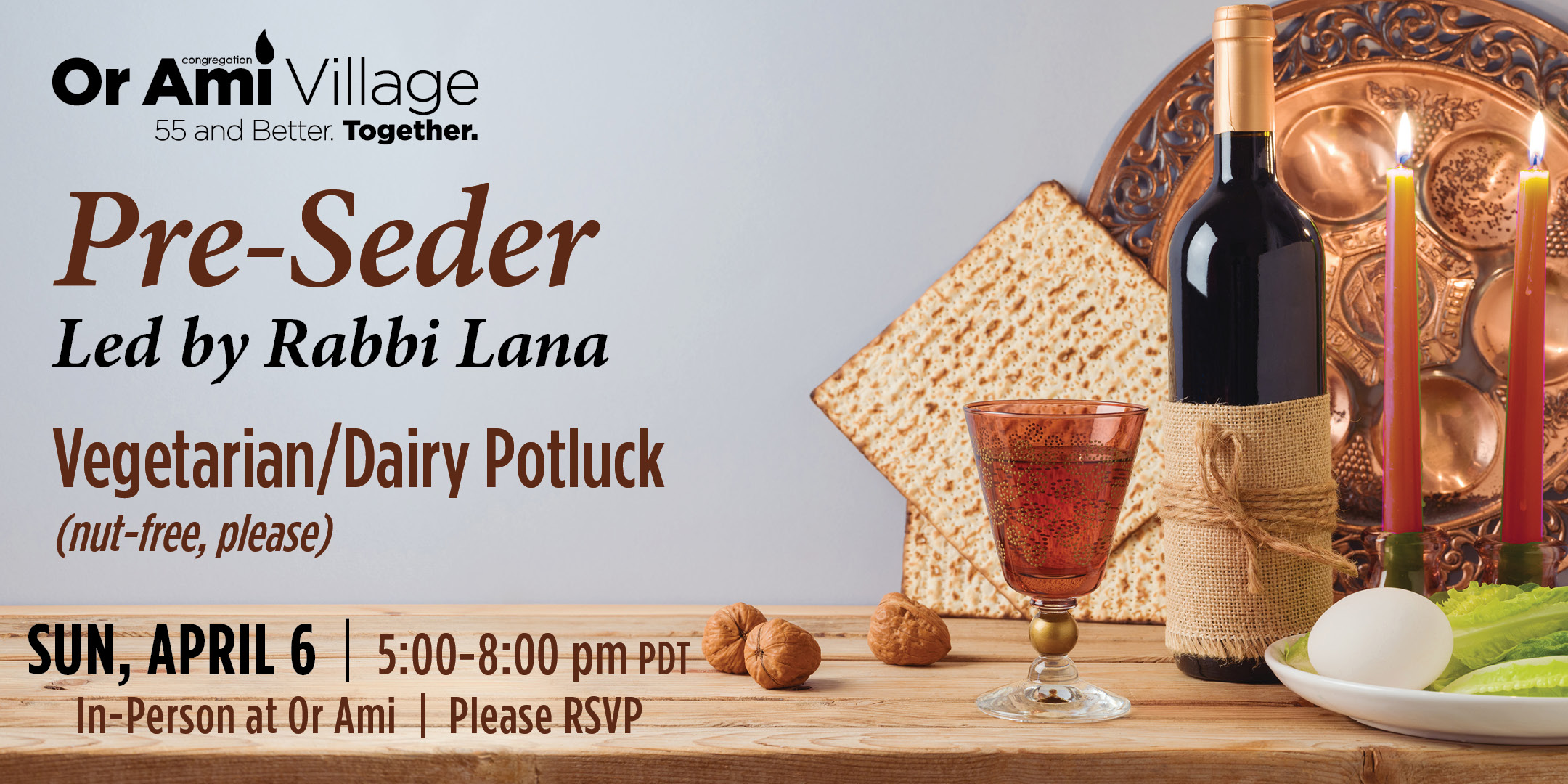 *2 Or Ami Village Pre-Seder with Rabbi Lana