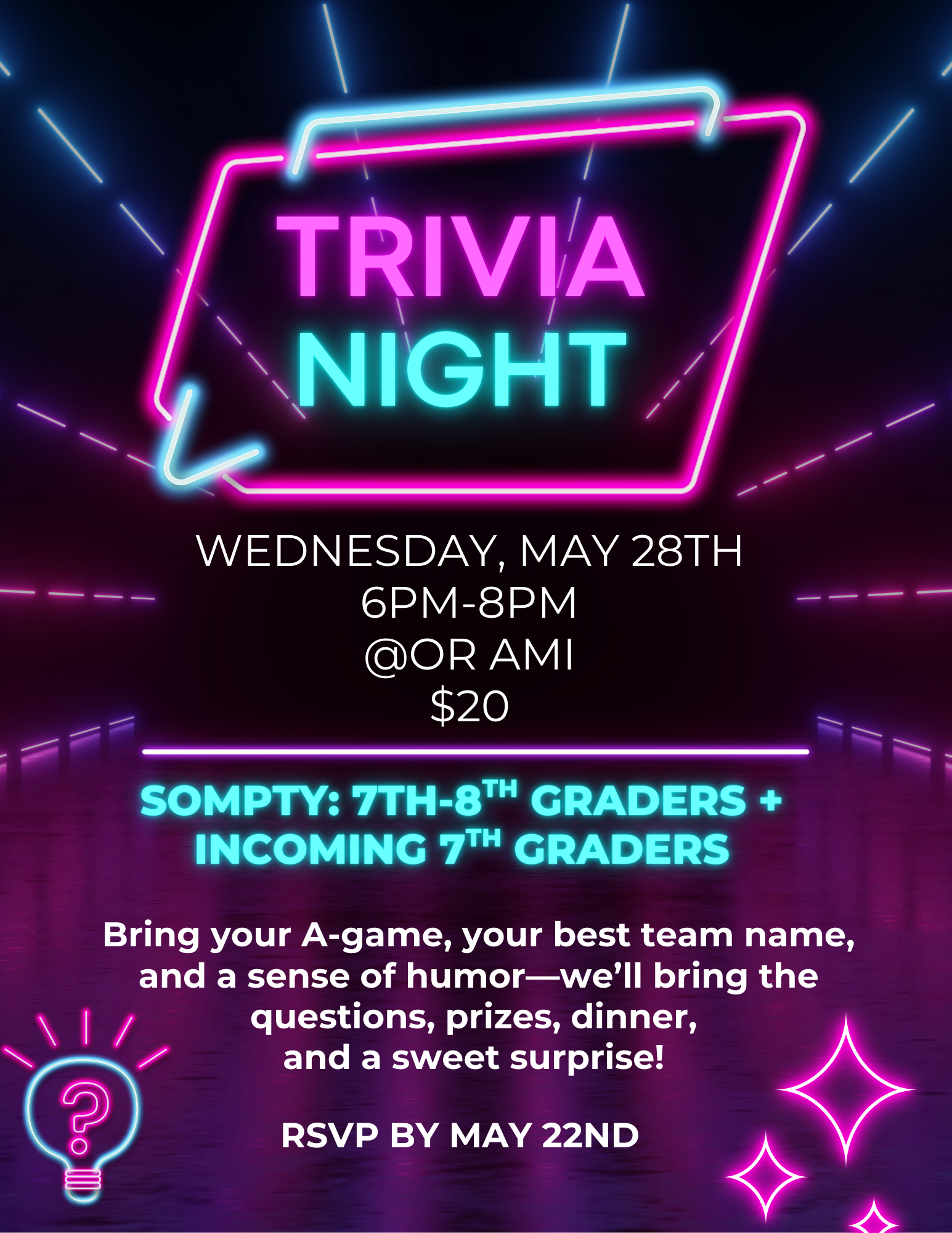 SoMPTY Trivia Night + Dinner