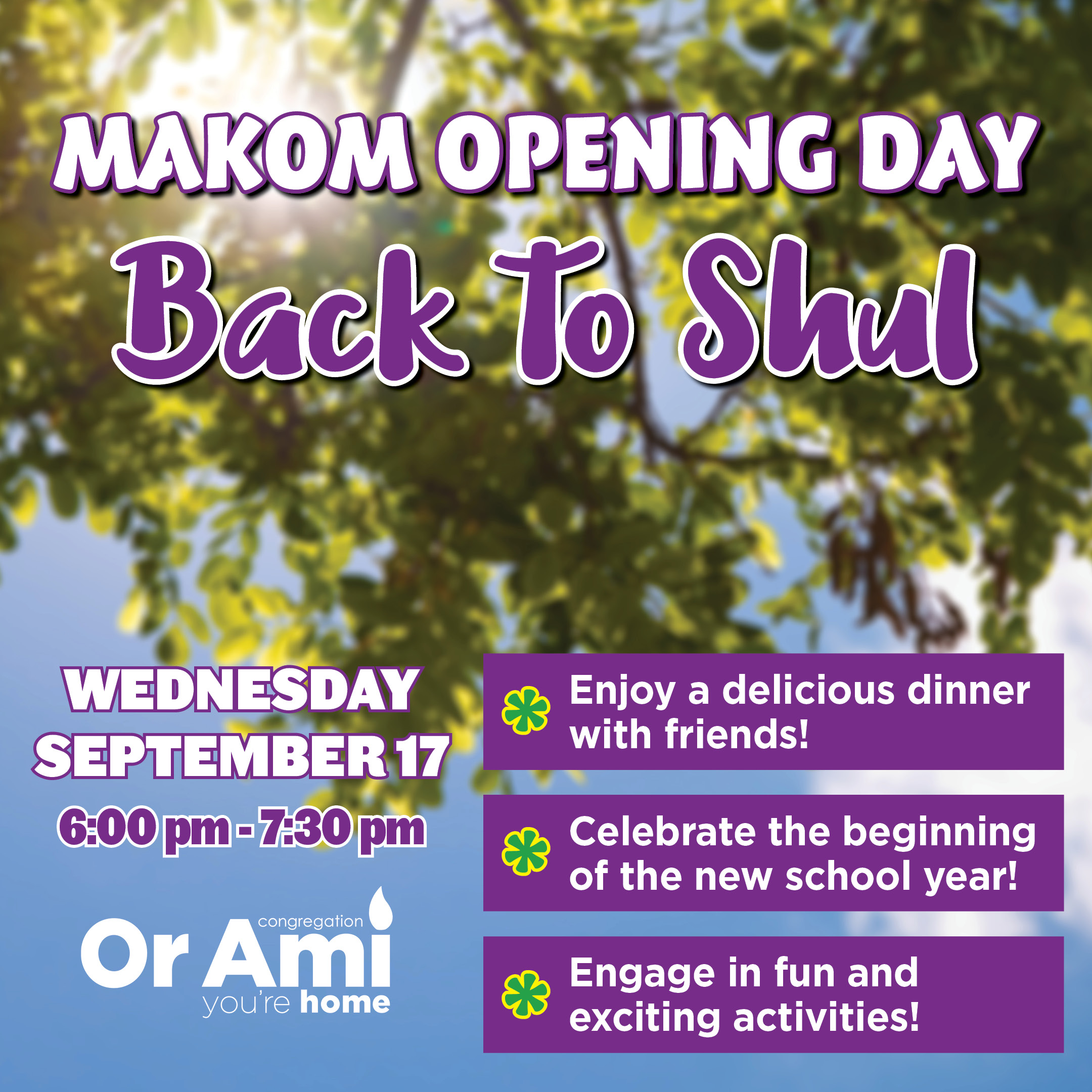 1 Or Ami Back to Shul Makom 25