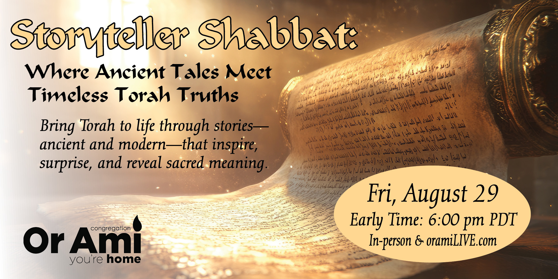 *2 Or Ami Storyteller Shabbat