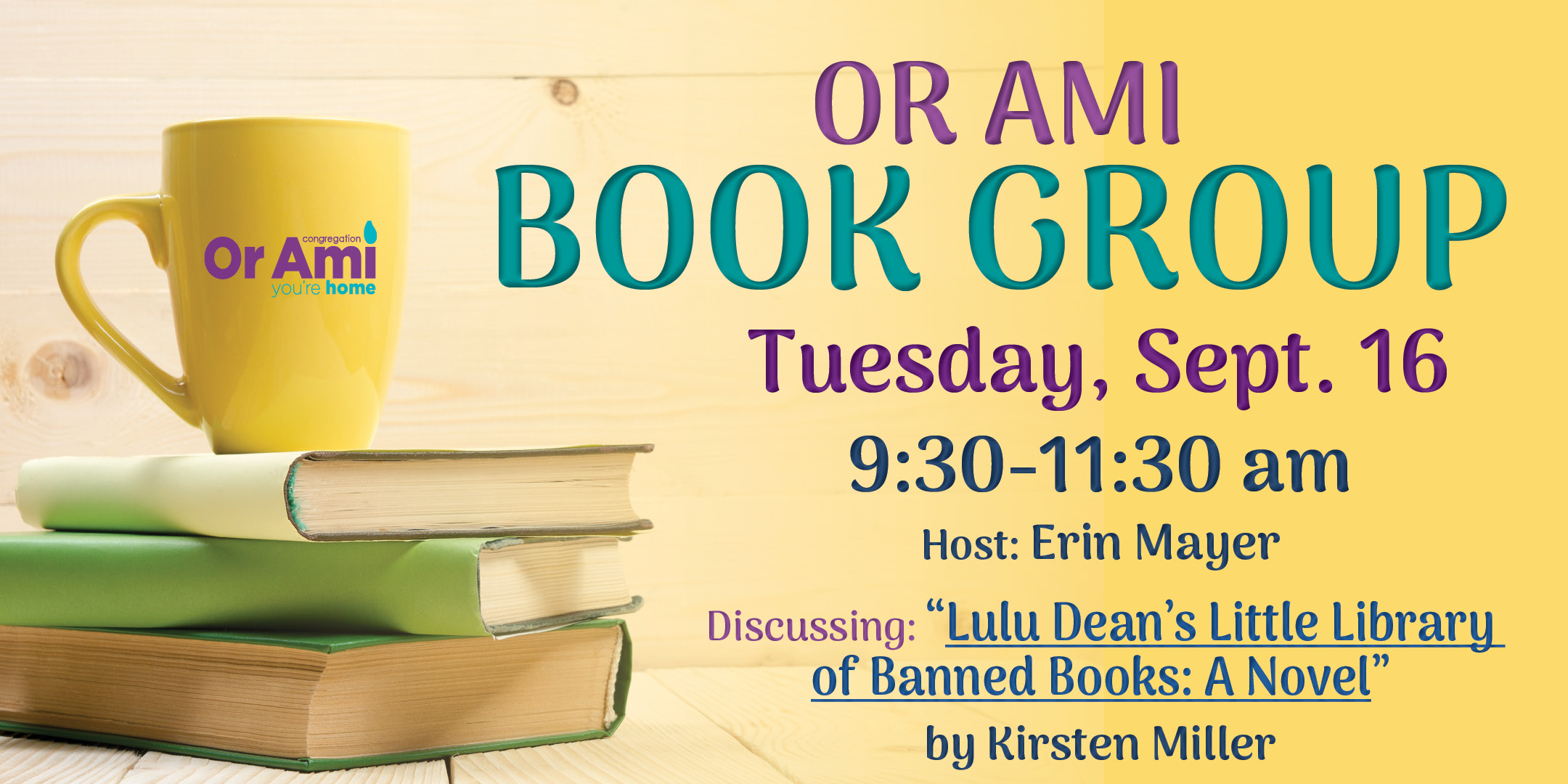 *Or Ami Book Group Sept 16