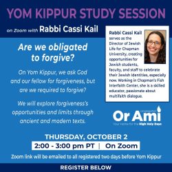 *Or Ami HHD Zoom Study Session 2025