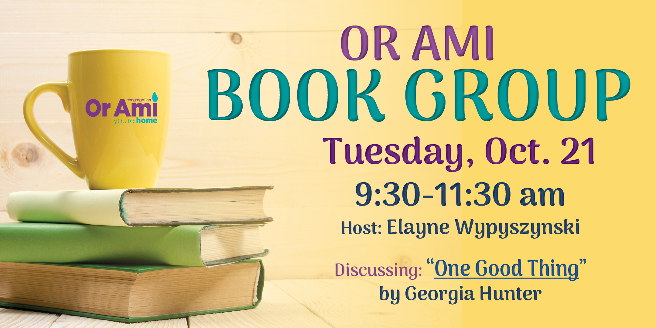 *Or Ami Book Group Oct 21 2025