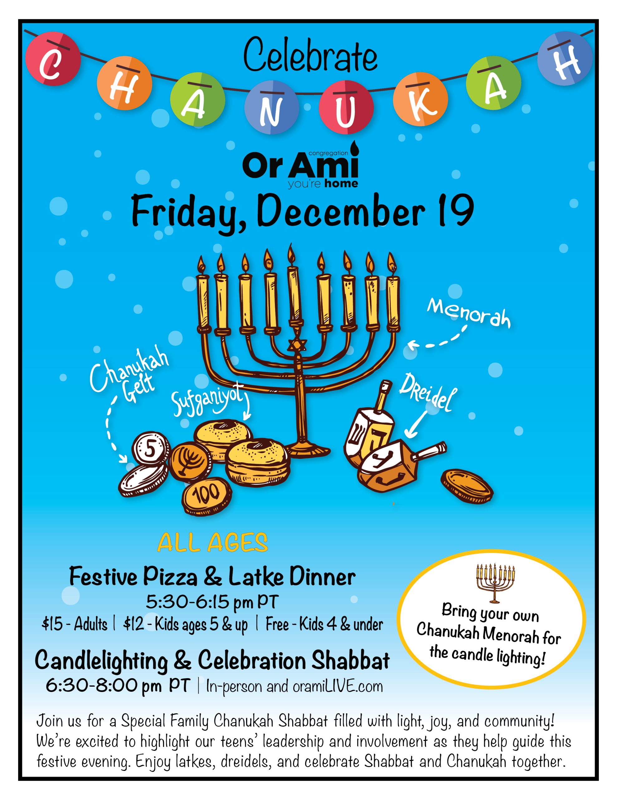 *Or Ami Chanukah Celebration Flyer 2024