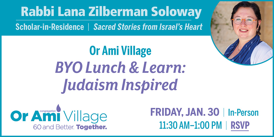 *Or Ami Scholar in Residence Rabbi Lana Village BYO Lunch SC