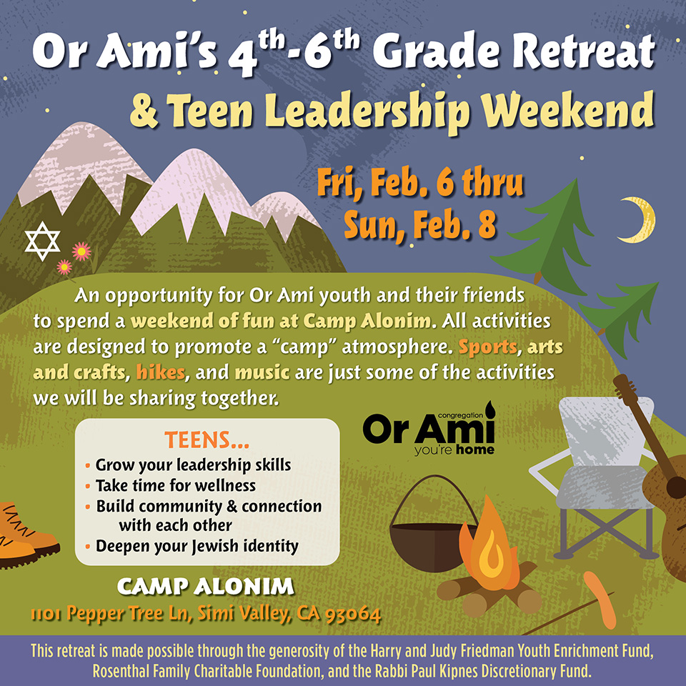 *Or Ami 4-6 Grade Retreat 2025 SC